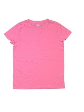 J.Crew Pink Slub Cotton Crewneck Short Sleeve Tee size L